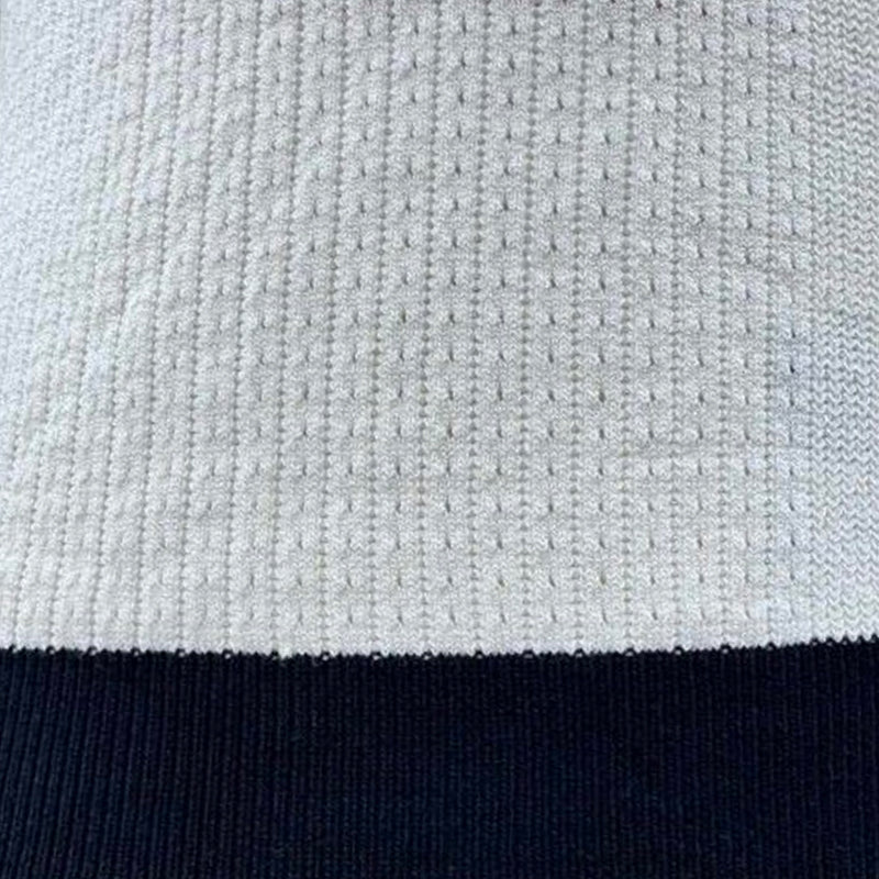 Pánský Casual Svetr s Kontrastními Barvami V-Neck Slim Fit Krátký Rukáv T-Shirt MTA1727C6M