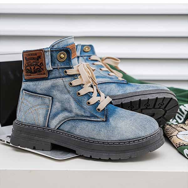 PÁNSKÉ DENIMOVÉ TRENDY VYSOKÉ BOTKY MTA1880G8I