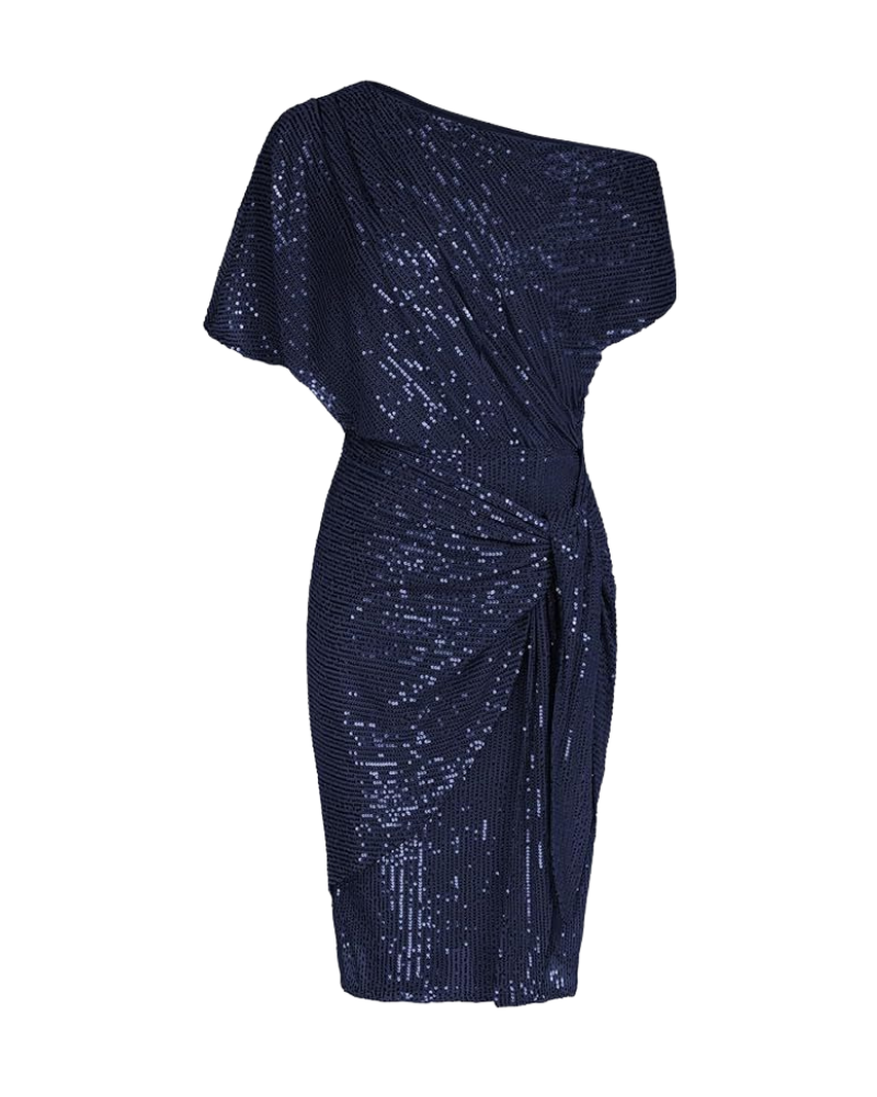 Klaudia | Šaty na Jedno Rameno s Flitry na Párty