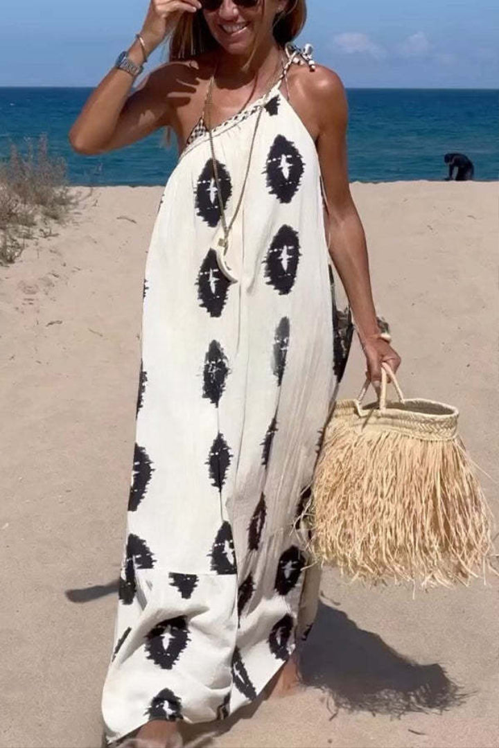 Luna – Volná Šaty s Etnickým Vzorem