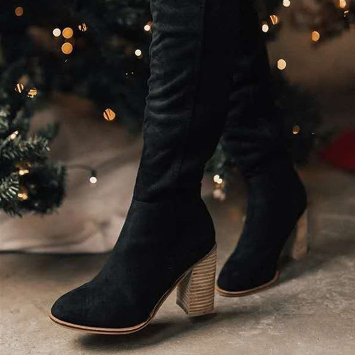 Lena – Jednoduché, vysoké boty se zipem