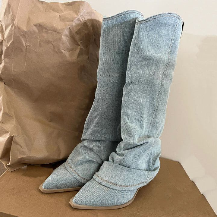 Mira – Zimní Džínové Botky pro Ženy