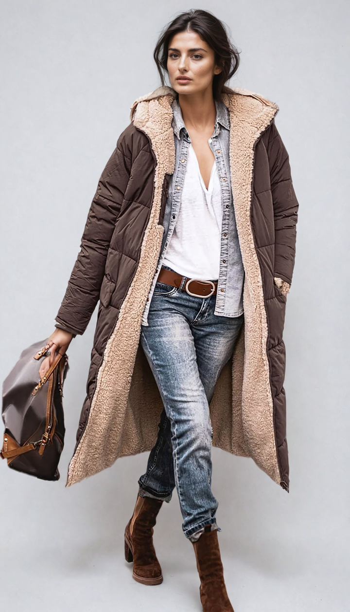 Sara™ – Dvouvrstvý Kabát na Podzim a Zimu