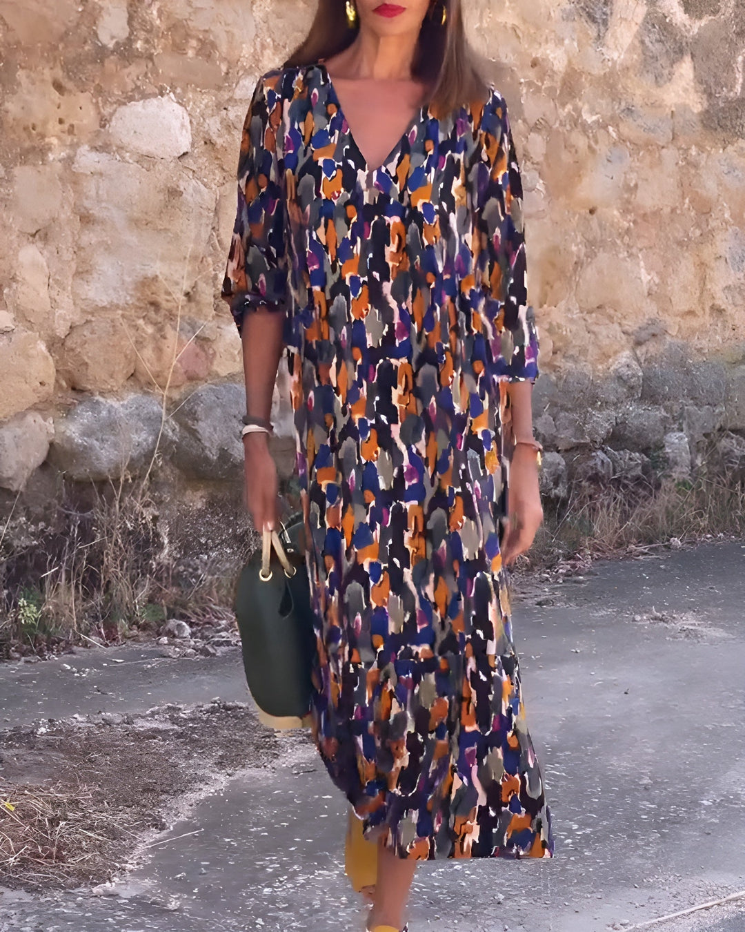 Kasia | Výrazné midi šaty pro volnou eleganci