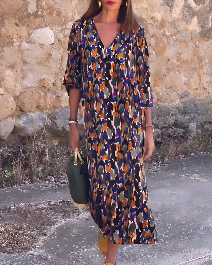 Kasia | Výrazné midi šaty pro volnou eleganci