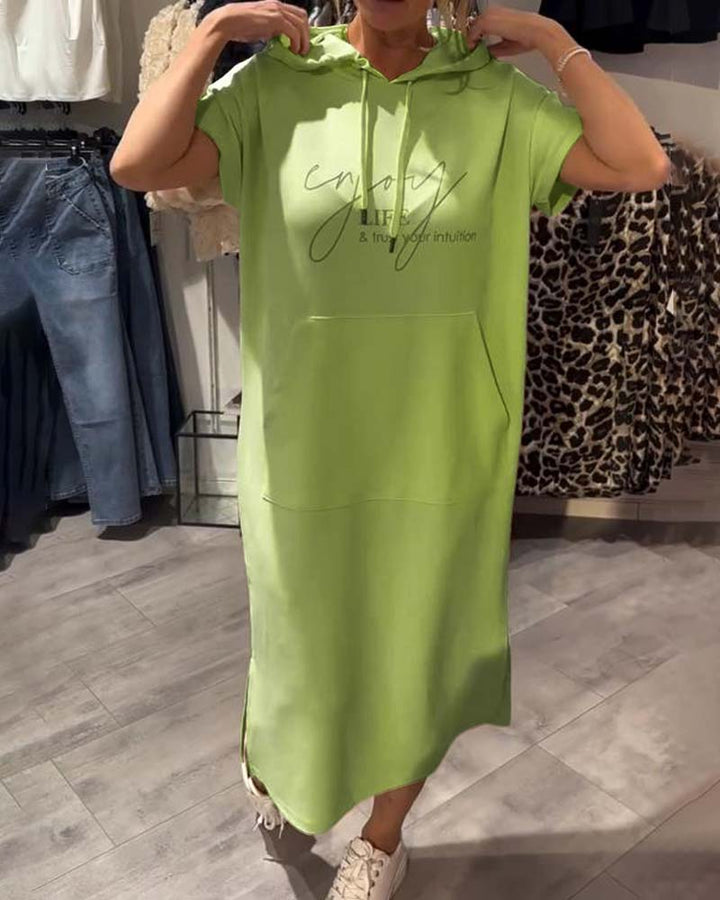 Saskia | Volné šaty s kapucí