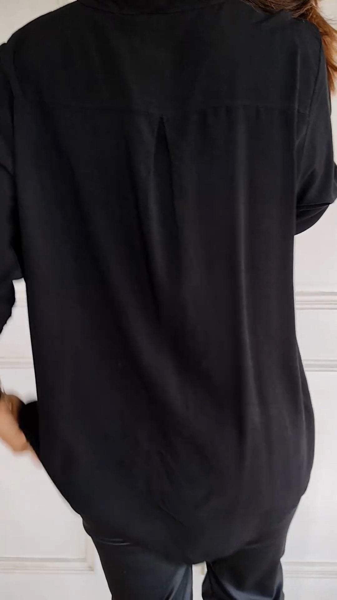 Stefania | Každodenní košile s flitrovou kapsou