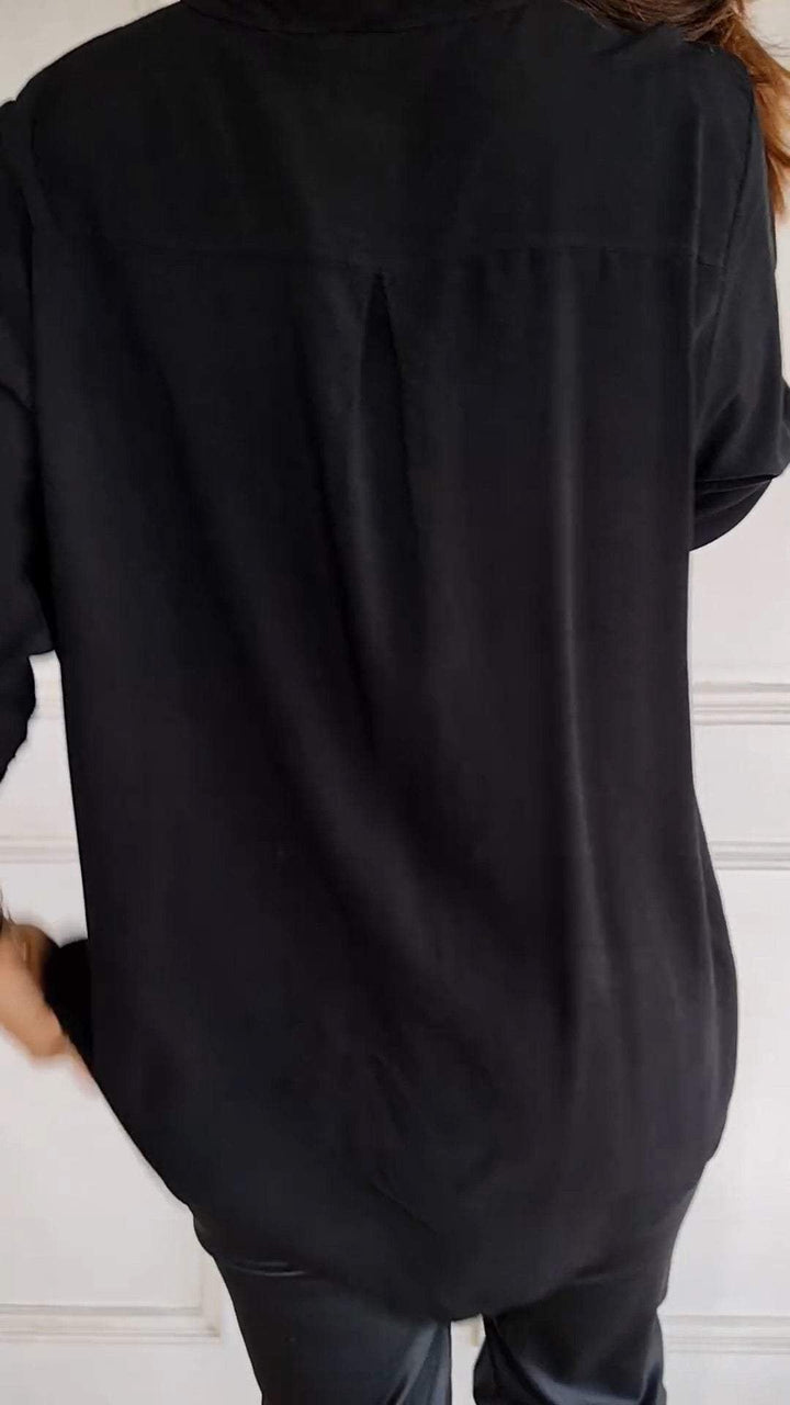 Stefania | Každodenní košile s flitrovou kapsou