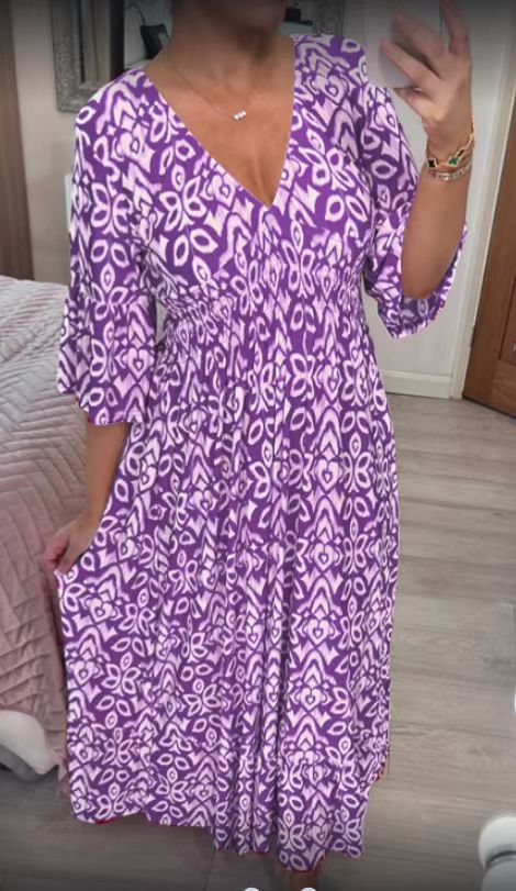 Korálová Louka – Lehká Maxi Šaty