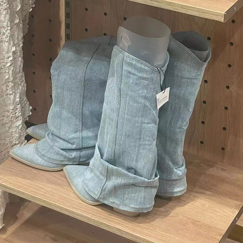 Mira – Zimní Džínové Botky pro Ženy