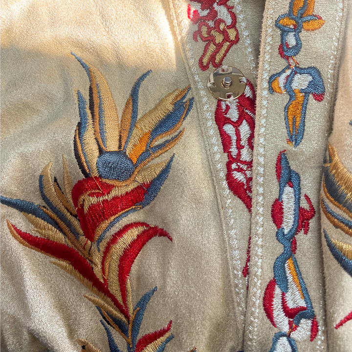 【24-hodinové odesílání】Pánská košile s krátkým rukávem v retro western stylu, semišová, vyšívaná, na jaro/léto MTA1533D2K