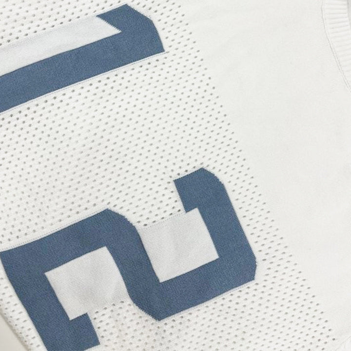 【24-hodinové odesílání】Pánský svetr T-shirt s krátkým rukávem z pleteniny se sportovním potiskem MTA1856C1X