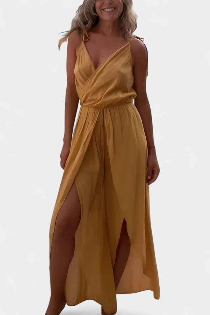 Anna | Bavlněný overal s bočními rozparky