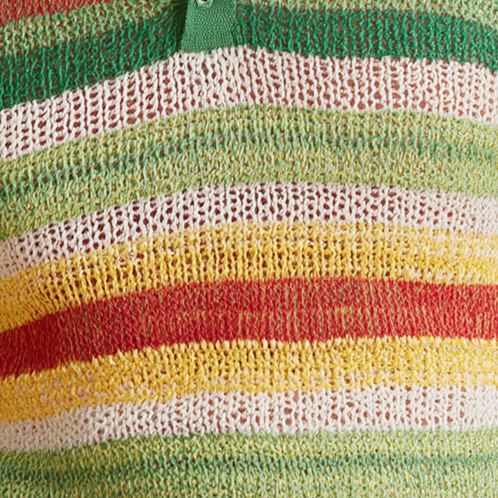 Pánský polo svetr s kontrastním pruhem MTA2942H3P