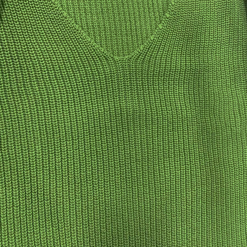 Pánský svetr s volným pletením a výstřihem do V v jednolité barvě 18392900M