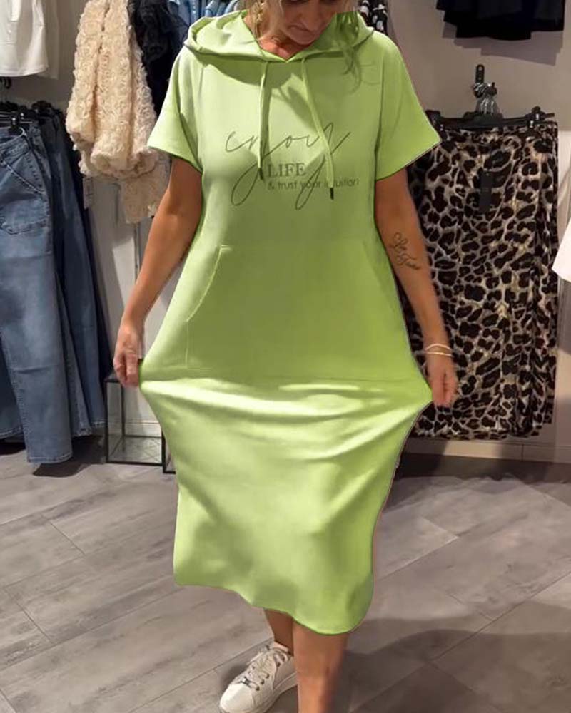 Saskia | Volné šaty s kapucí