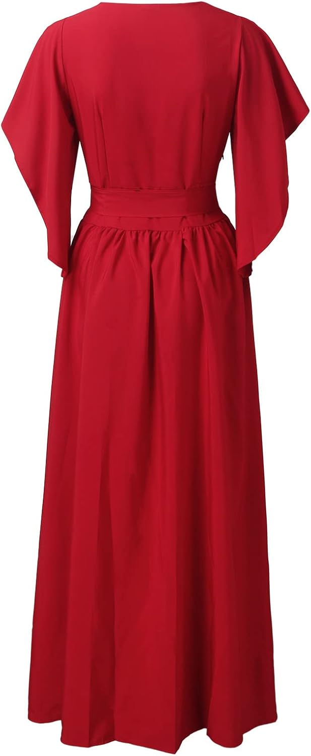 Daria | Dámská šaty s volánkovými rukávy ve tvaru motýla