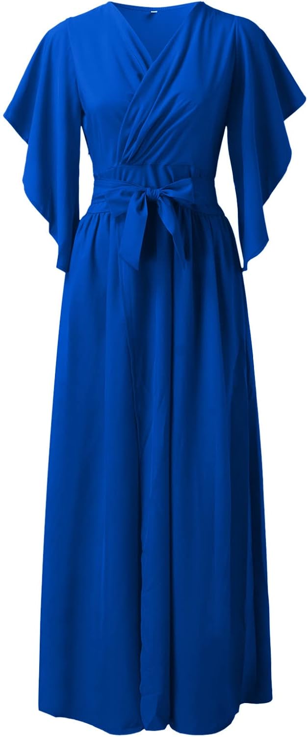 Daria | Dámská šaty s volánkovými rukávy ve tvaru motýla