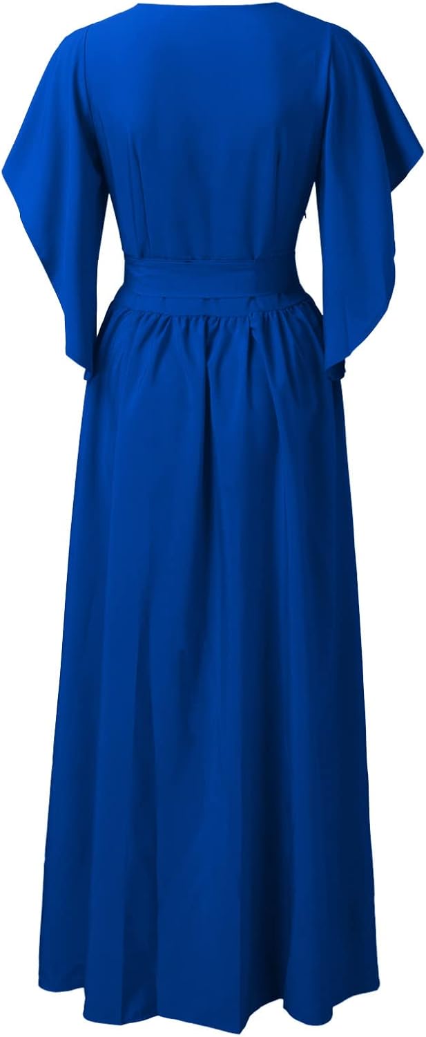 Daria | Dámská šaty s volánkovými rukávy ve tvaru motýla