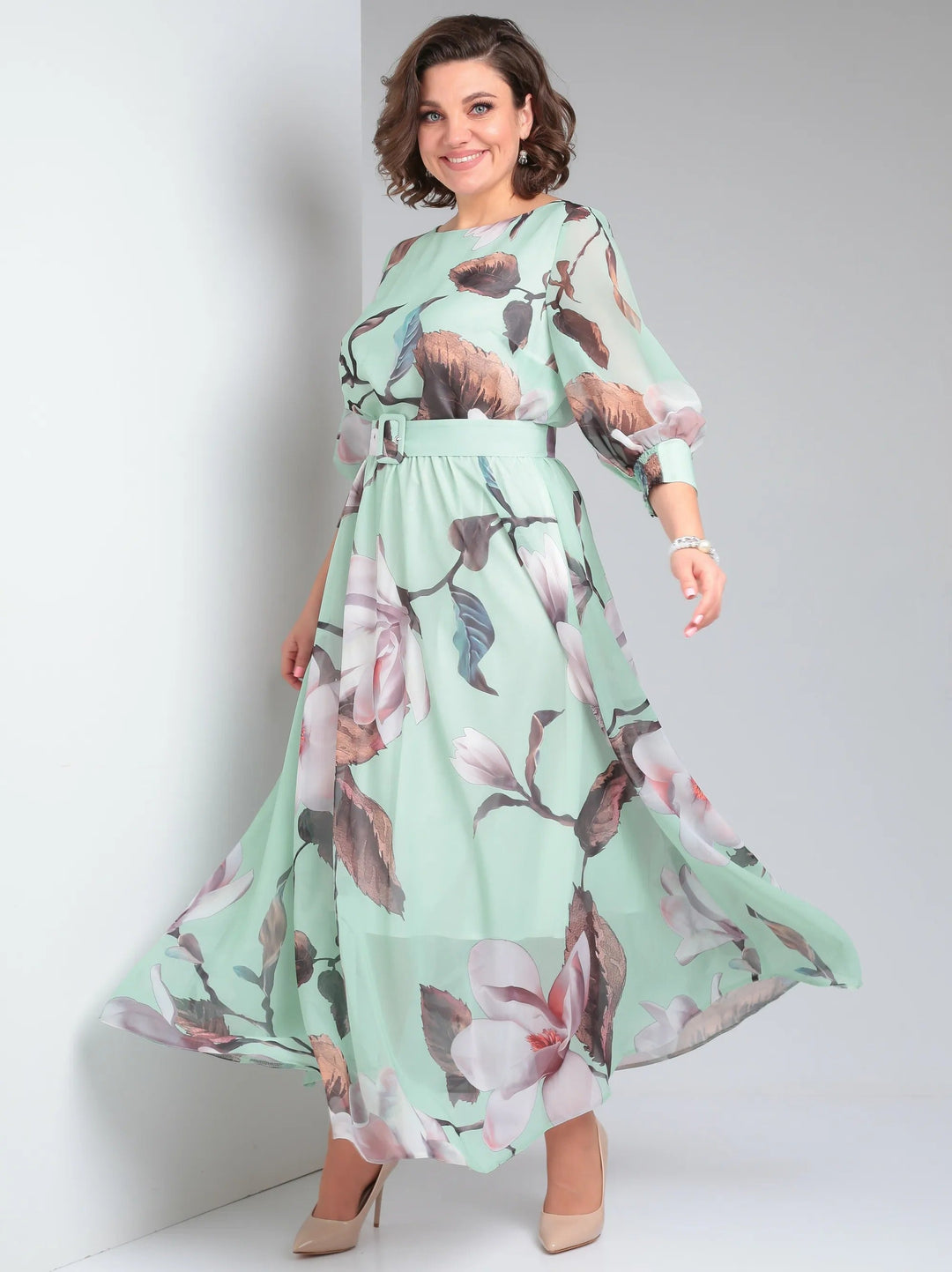 Marlena | Elegantní maxi šaty s květinami