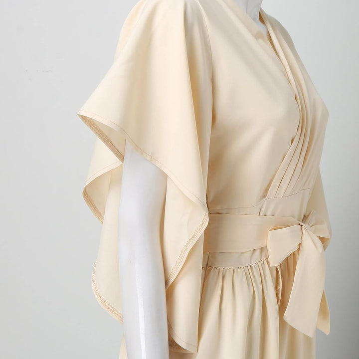 Daria | Dámská šaty s volánkovými rukávy ve tvaru motýla