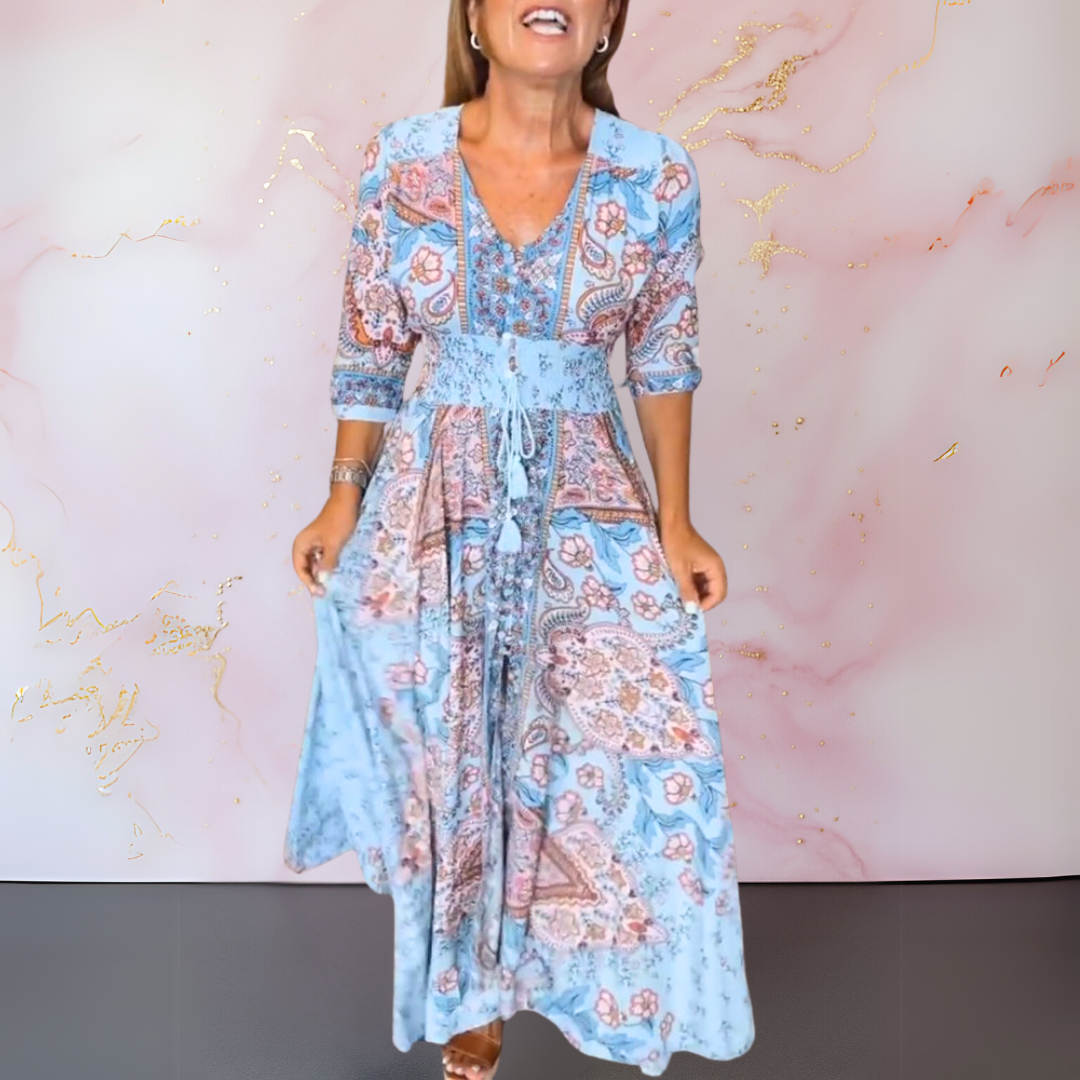 Genowefa | Maxi Šaty Boho v Elegantním Stylu