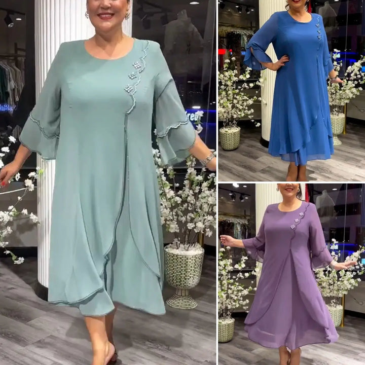 Marzenna | Midi šaty – Šepot elegance