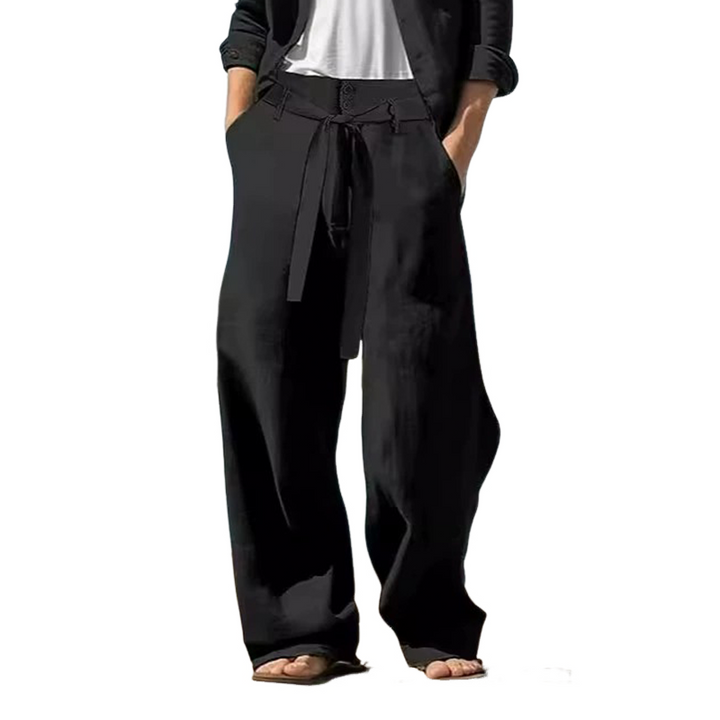 Pánské Casual Kalhoty z Bavlny a Lnu MTA1378H6X