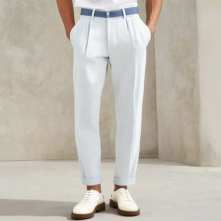 Pánské Klasické Kalhoty do Saka s Pruhy MTA2981G3U