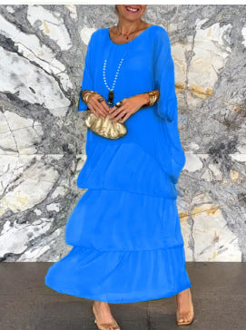 Dorota | Boho Maxi Šaty s Vrstveným Efektem