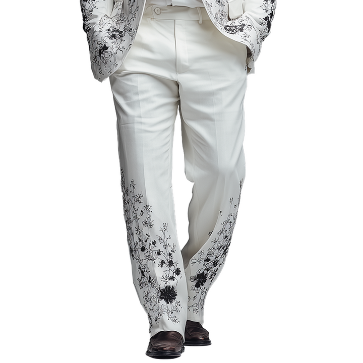 Pánská Móda Jednoduché Vzorované Kalhoty Sako MTA1817H6P