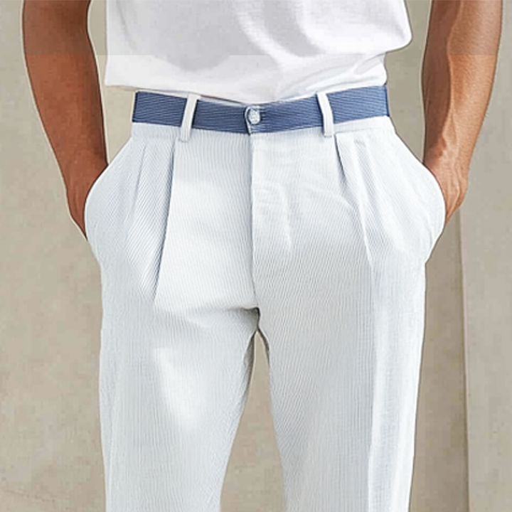 Pánské Klasické Kalhoty do Saka s Pruhy MTA2981G3U