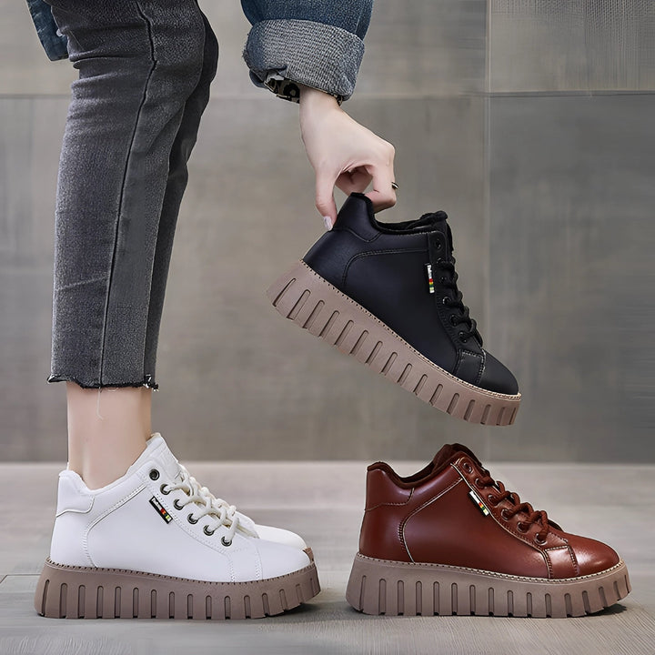 Stylové Chunky Platform Sneakers - Univerzální dámská obuv