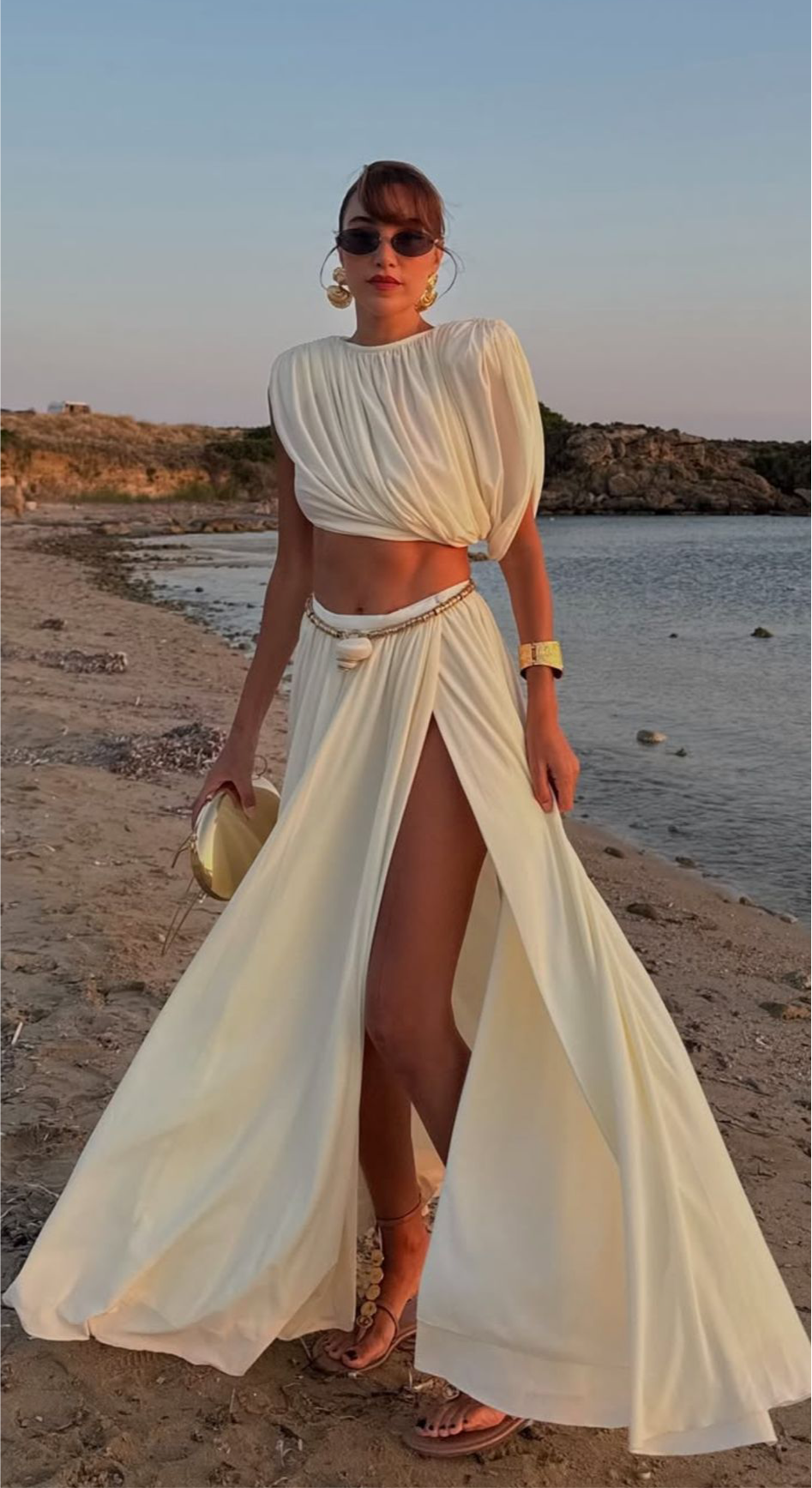 Hanna – Šaty Bohyně s Rozparkem