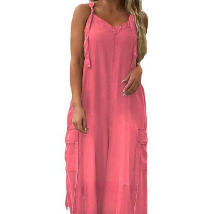 Lidka | Volný overal se širokými nohavicemi a kapsami pro ženy