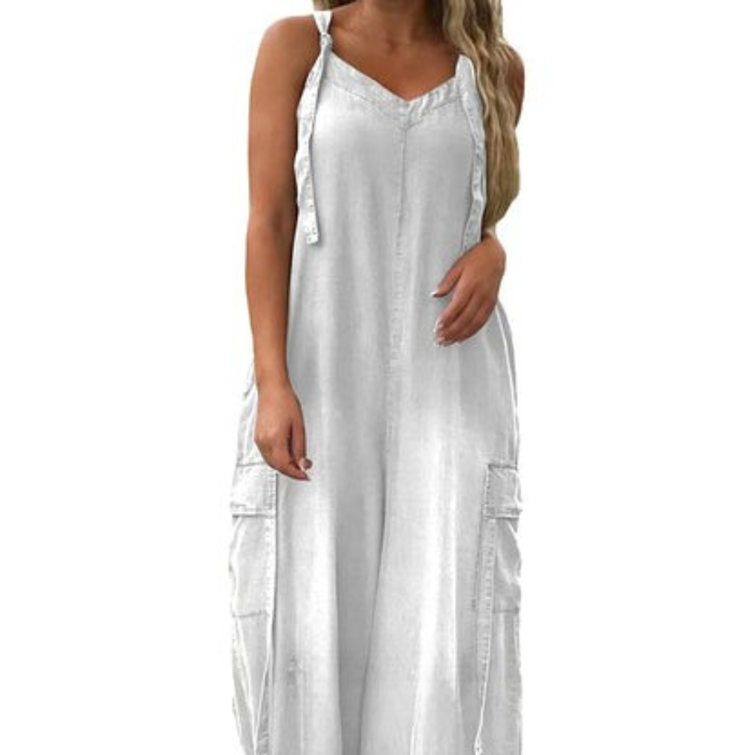 Lidka | Volný overal se širokými nohavicemi a kapsami pro ženy