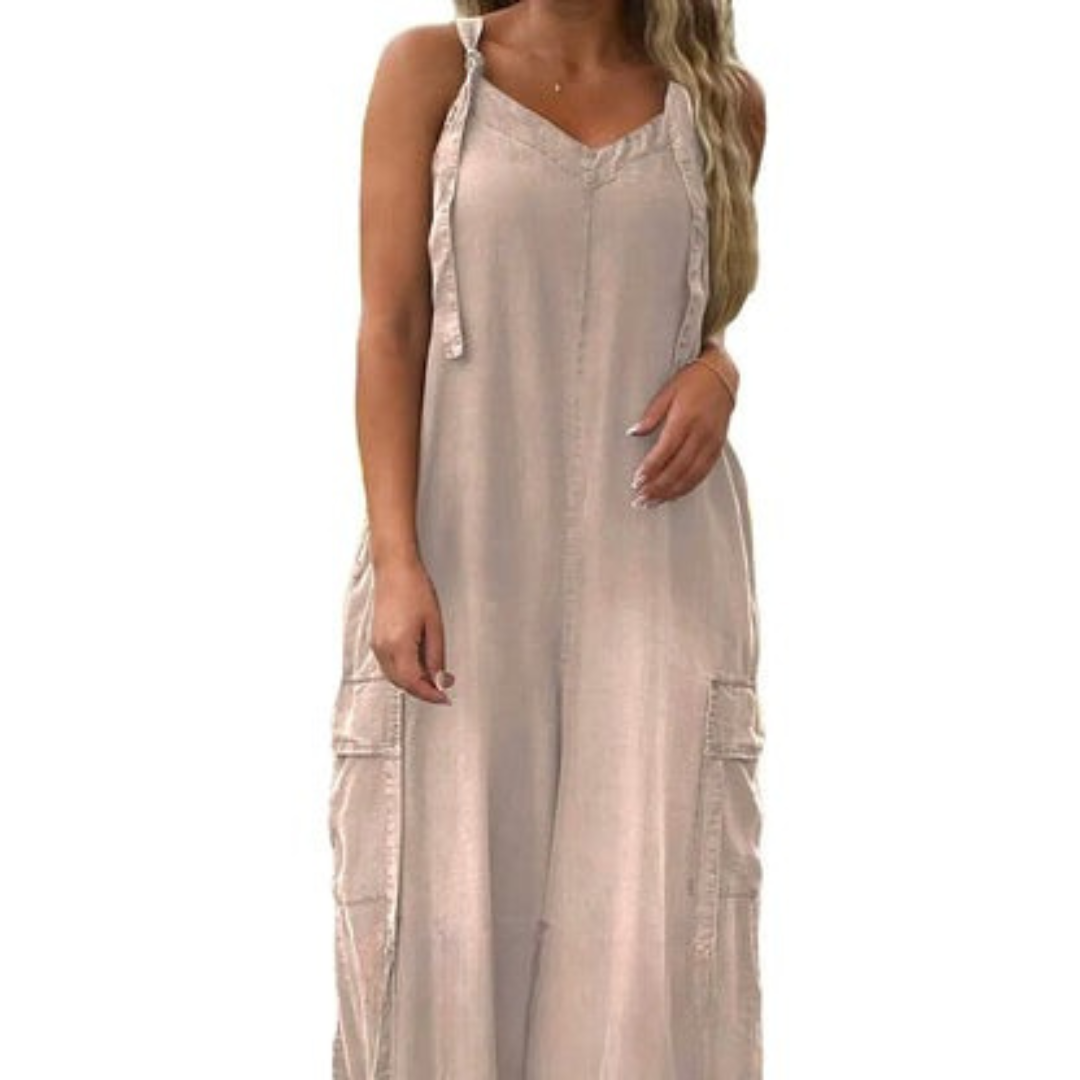 Lidka | Volný overal se širokými nohavicemi a kapsami pro ženy