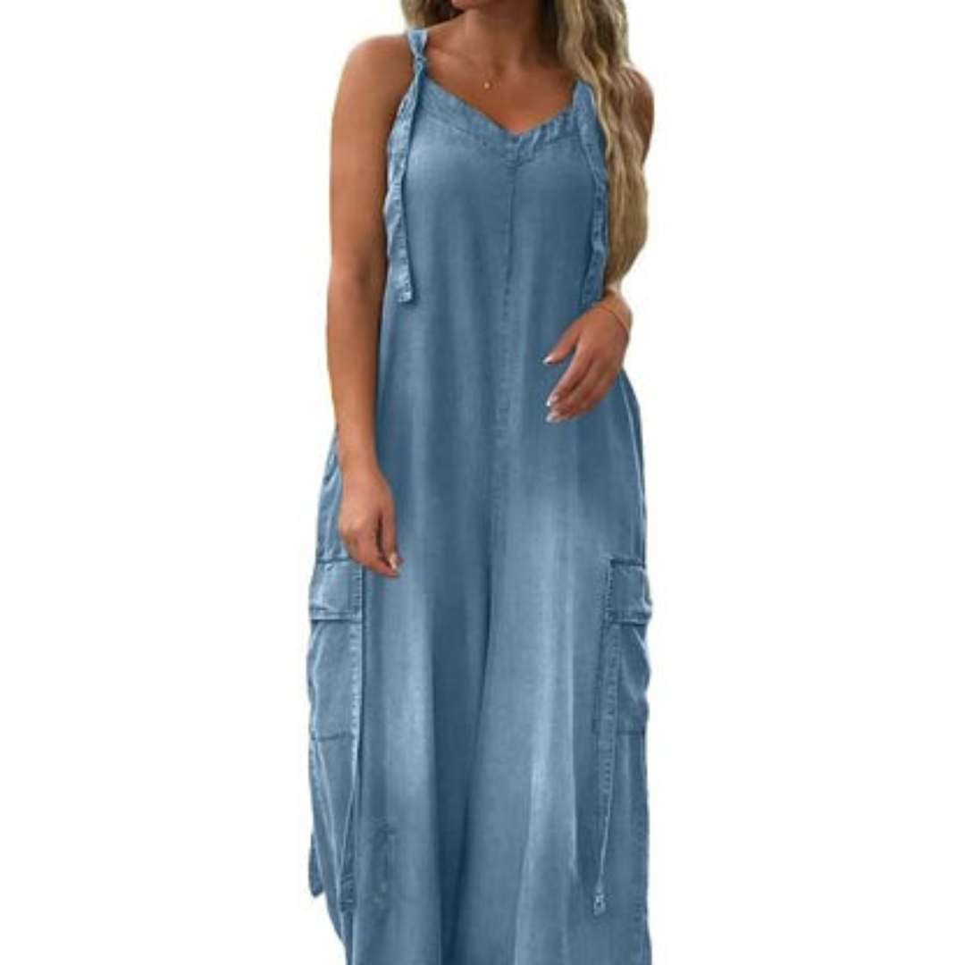 Lidka | Volný overal se širokými nohavicemi a kapsami pro ženy