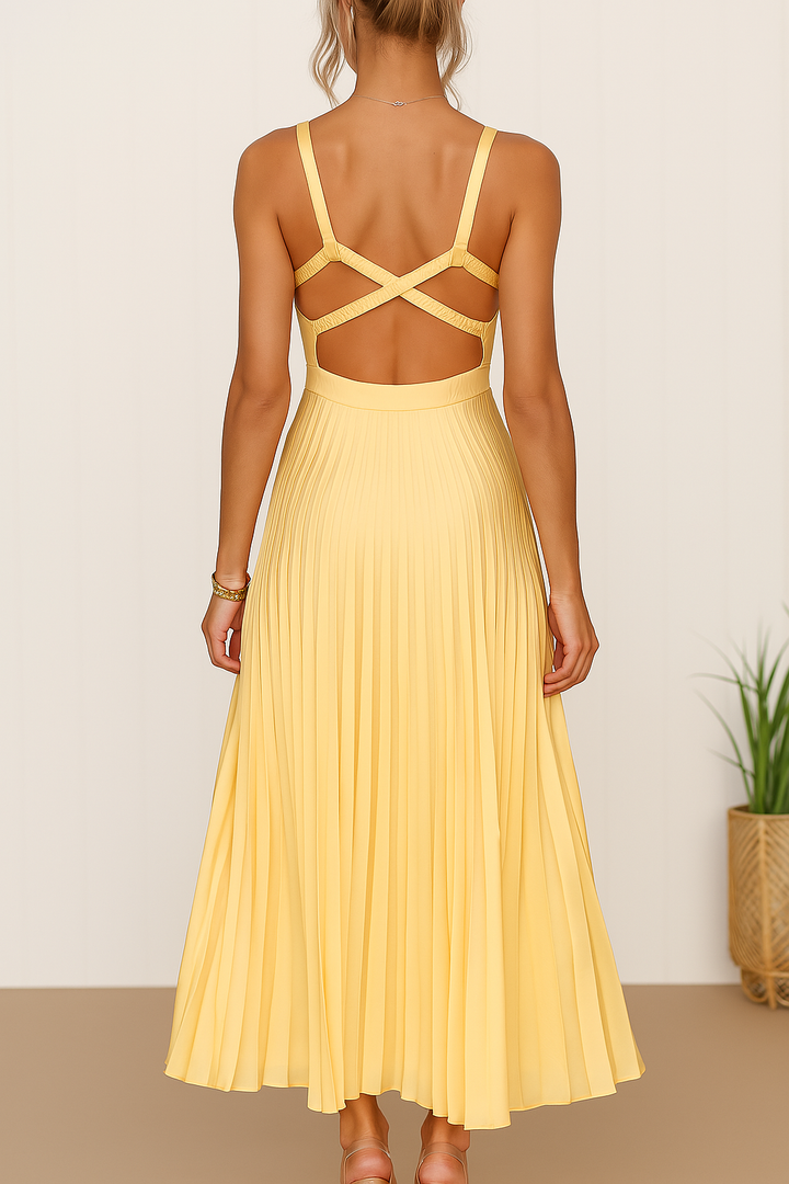 Liliana | Sluneční plisovaná midi šaty
