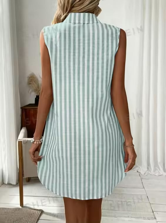 Jagna | Stylové letní košilové šaty v pruhách