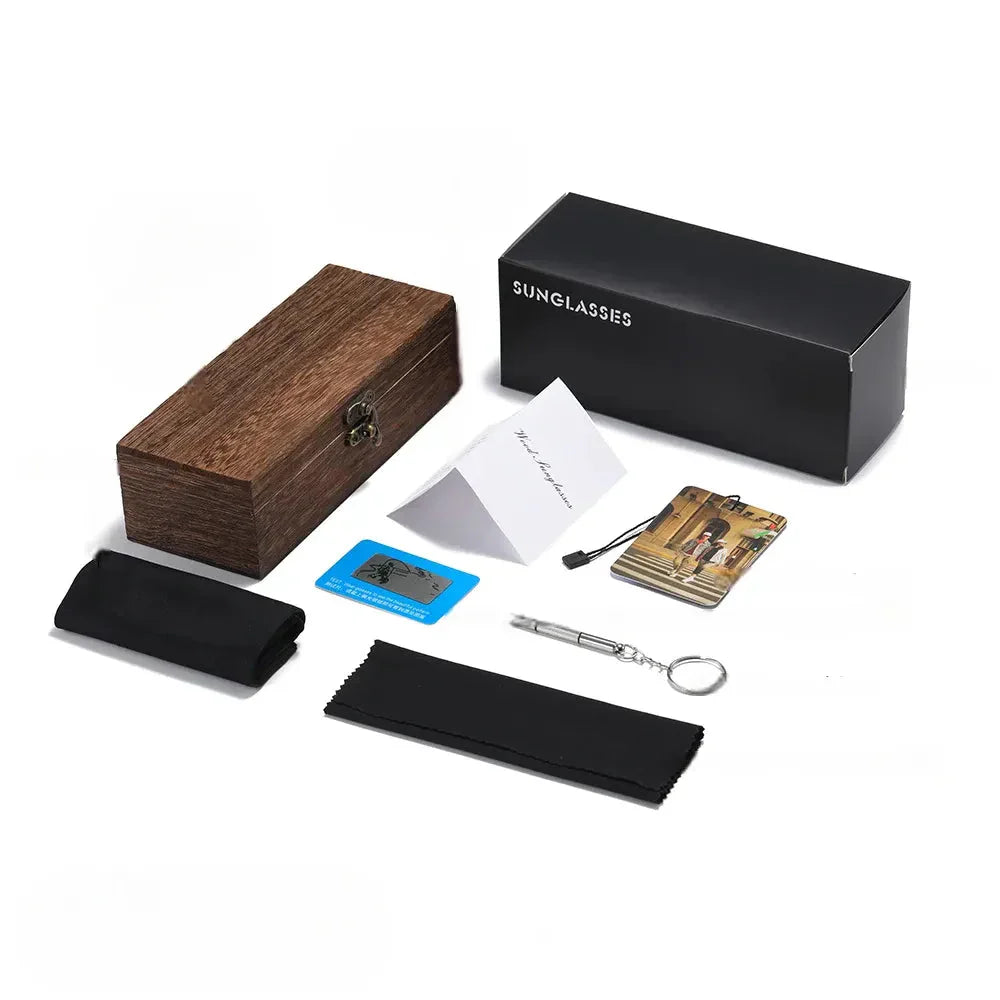 Darius Bambusové Polarizované Sluneční Brýle