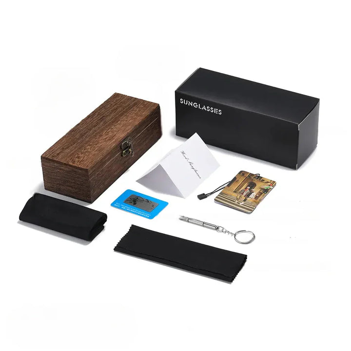 Darius Bambusové Polarizované Sluneční Brýle