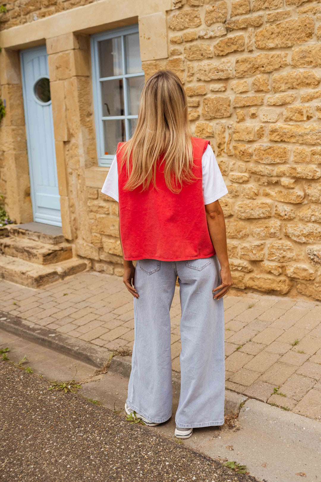 Žaneta | Volná vesta s knoflíky na každodenní nošení