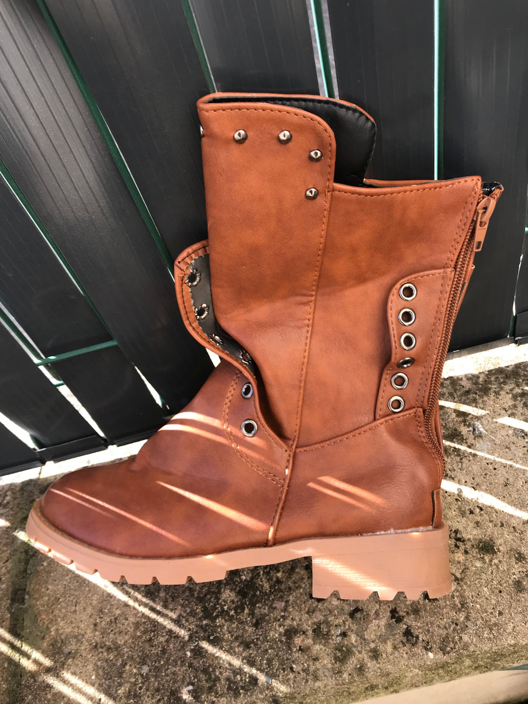 Mira - Polokozačky Vintage z Kůže pro Ženy