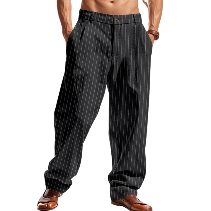 Pánské Volné Kalhoty s Pruhy MTA1321F1X