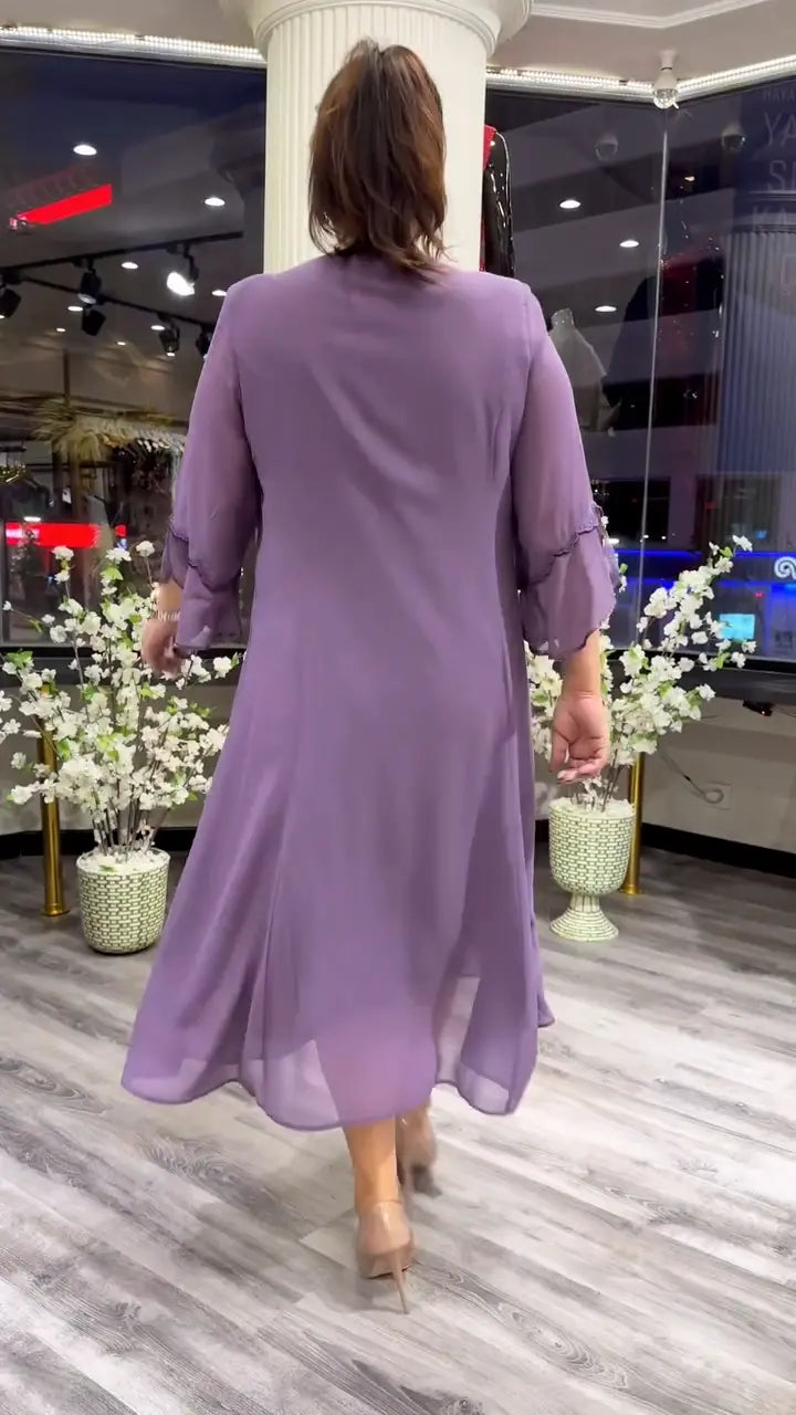 Marzenna | Midi šaty – Šepot elegance