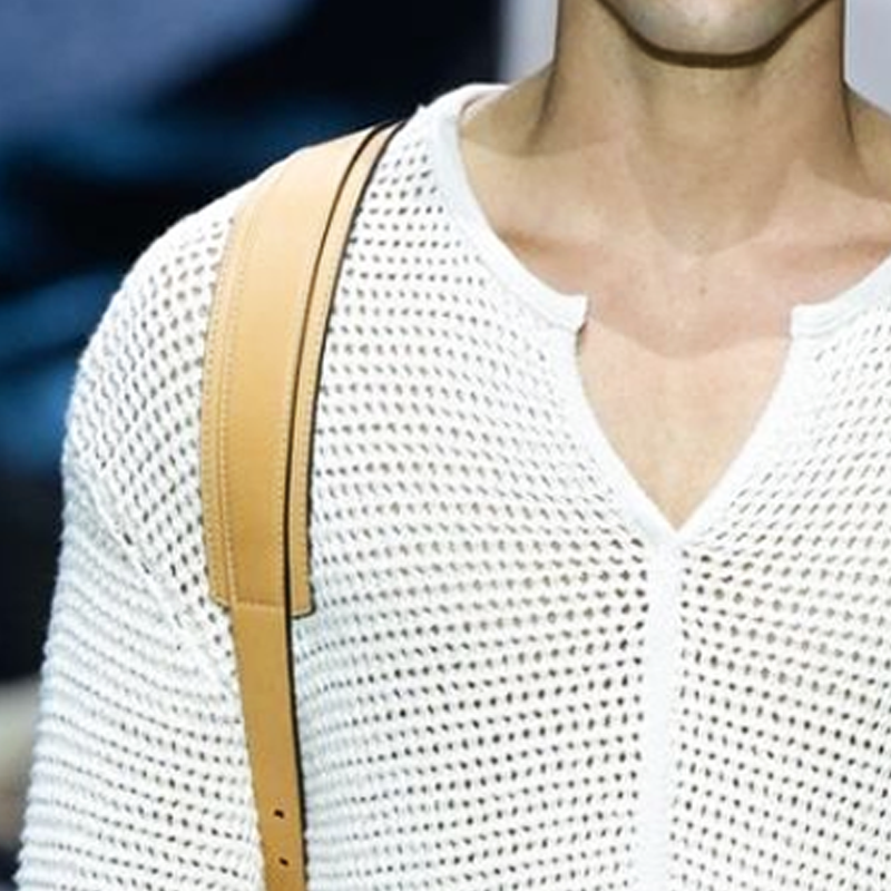 Pánský svetr T-shirt s výstřihem do V v jednobarevném provedení na jaro a podzim MTA0636H5U