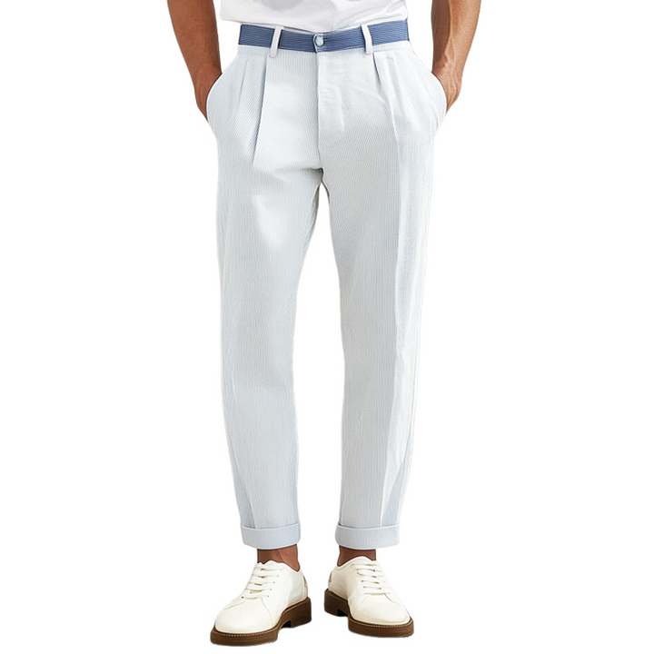 Pánské Klasické Kalhoty do Saka s Pruhy MTA2981G3U