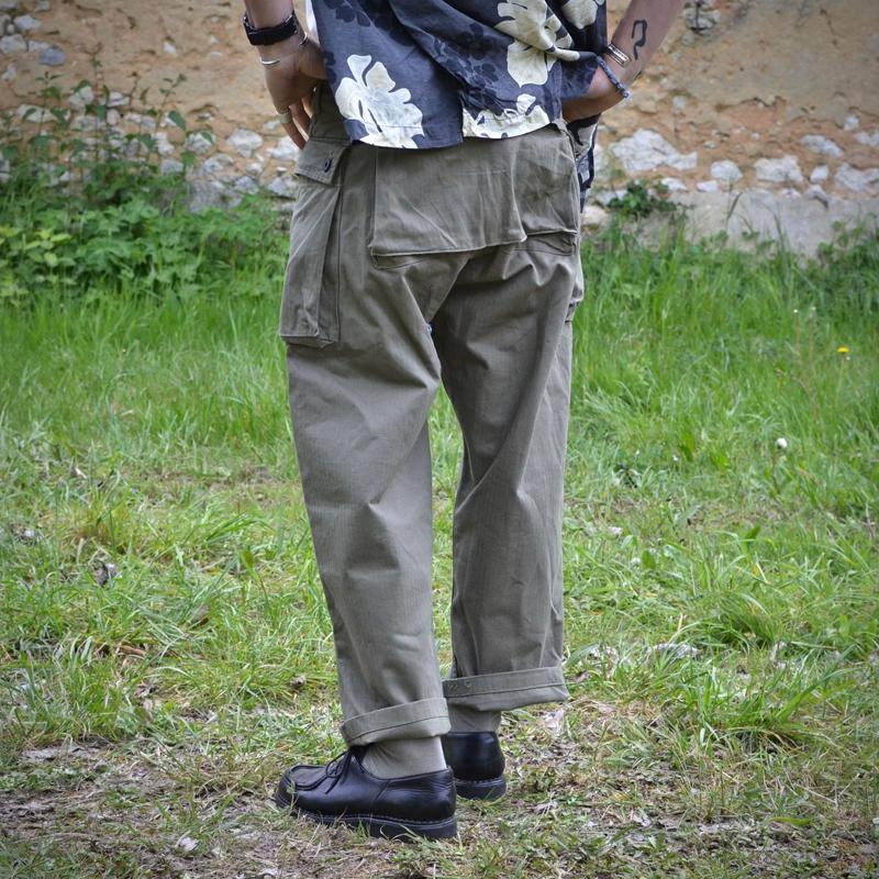 Pánské Vintage Vícekapesní Rovné Volné Kargo Kalhoty z Bavlny 31031389M