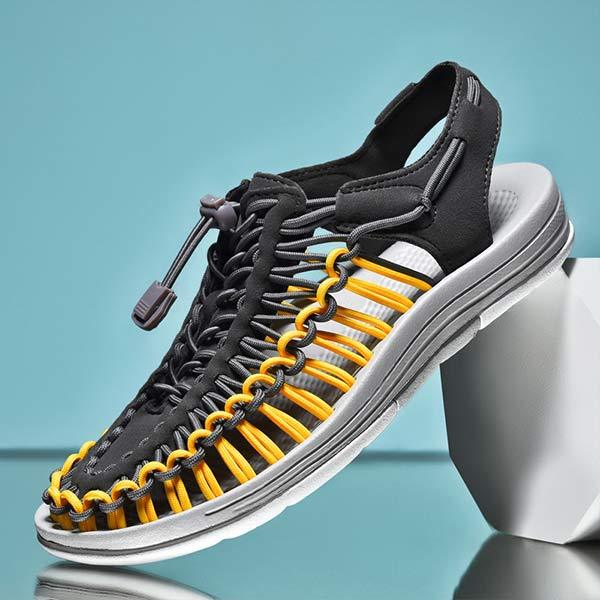 PÁNSKÉ RUČNĚ TKANÉ PLÁŽOVÉ SANDÁLY 53152187